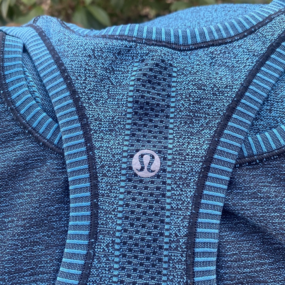 Lululemon Swiftly Tech Racerback Heathered Teal, Size 8 - Picture 9 of 13